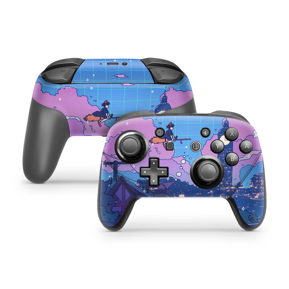 Nintendo Switch Controller Skin Night Flight