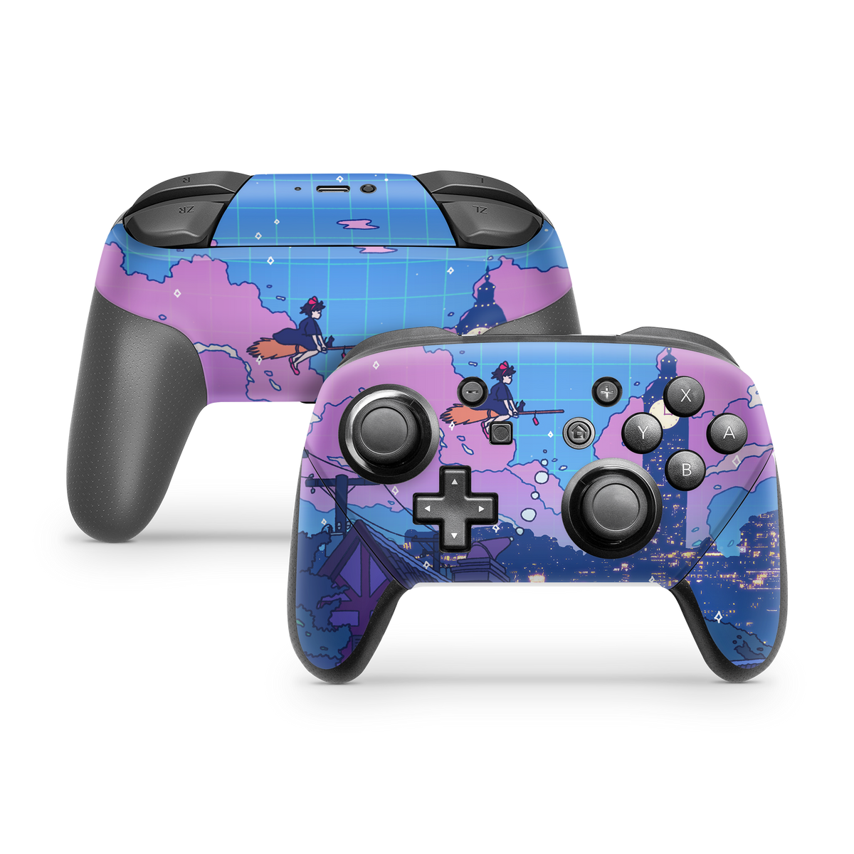 Nintendo Switch Controller Skin Night Flight