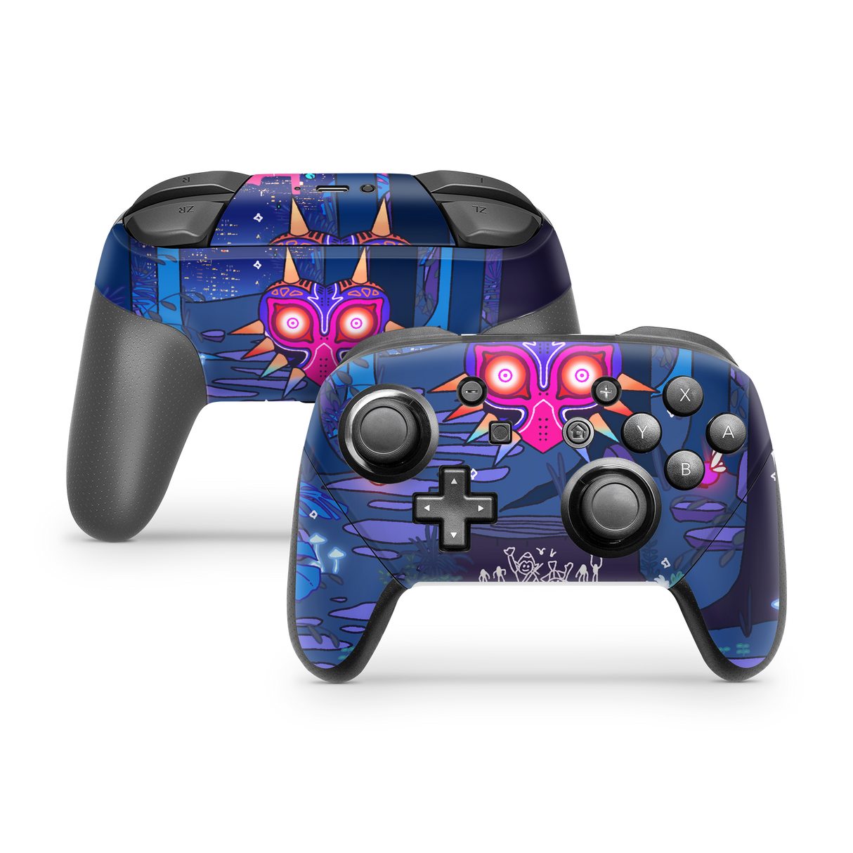 Nintendo Switch Controller Skin Majora's mask V2