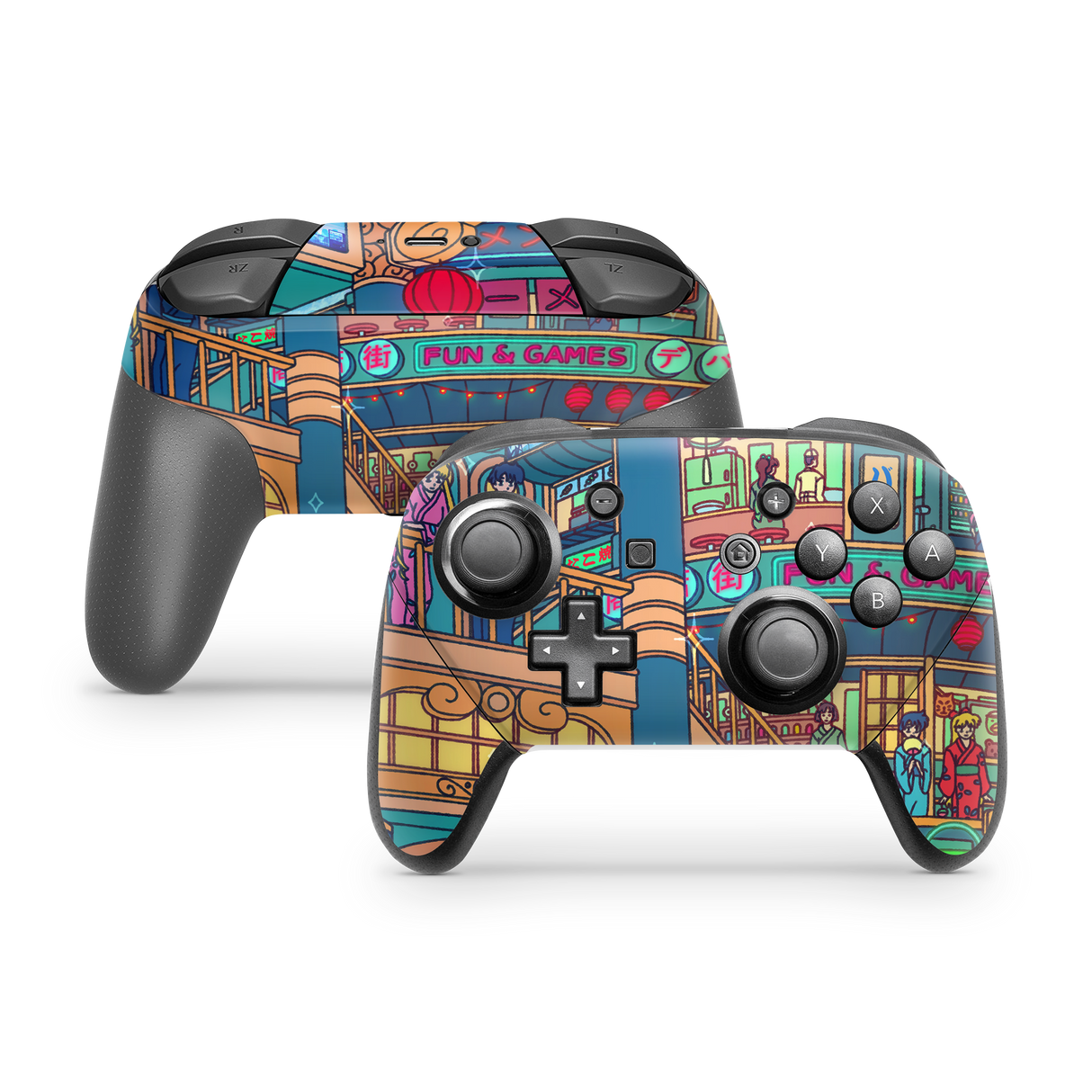 Nintendo Switch Controller Skin Moon festival