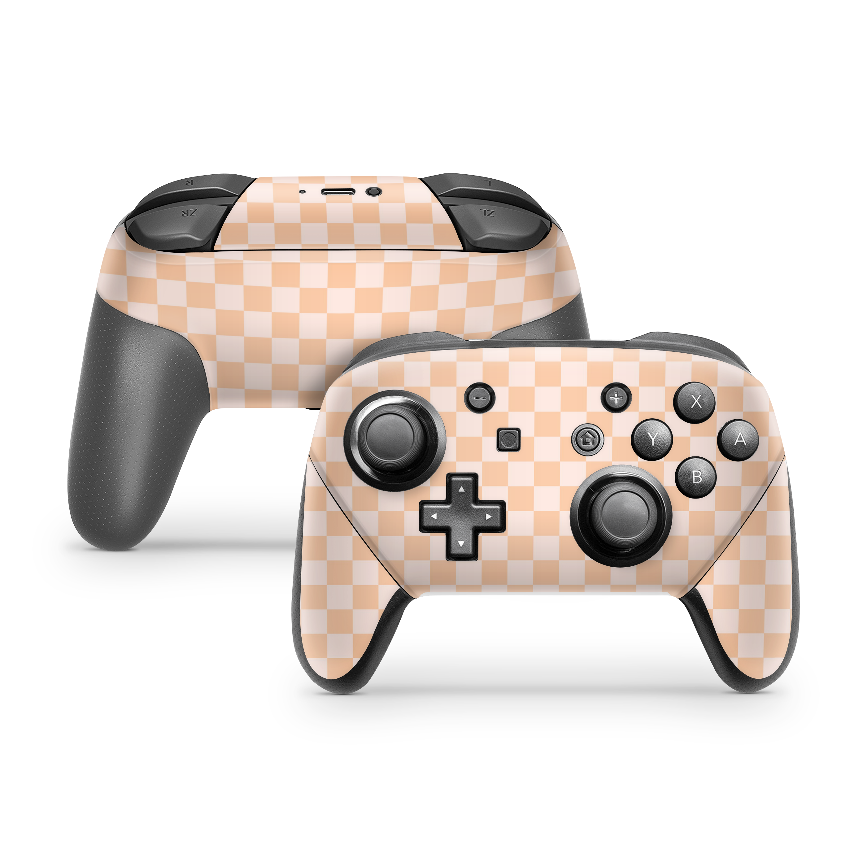 Nintendo Switch Controller Skin Checkered Cream