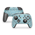 Nintendo Switch Controller Skin Daisy Blue