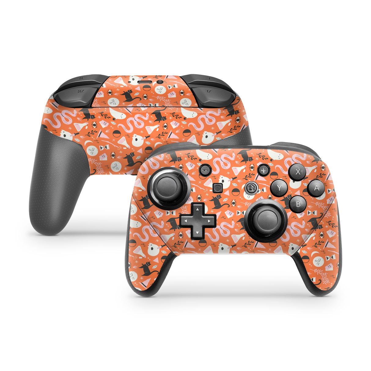 Nintendo Switch Controller Skin Halloween Pattern