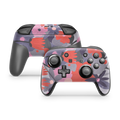Nintendo Switch Controller Skin Purple Floral