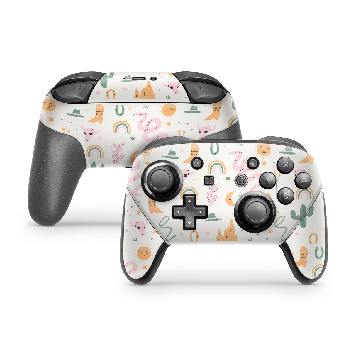 Nintendo Switch Controller Skin Wildwest Pattern