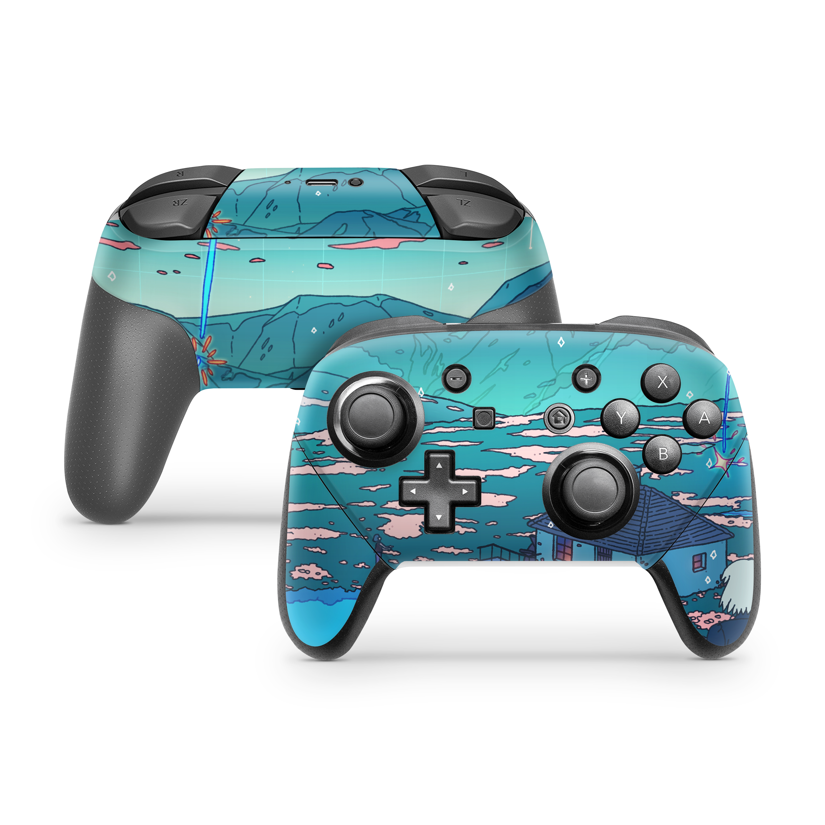 Nintendo Switch Controller Skin Crystal Shower