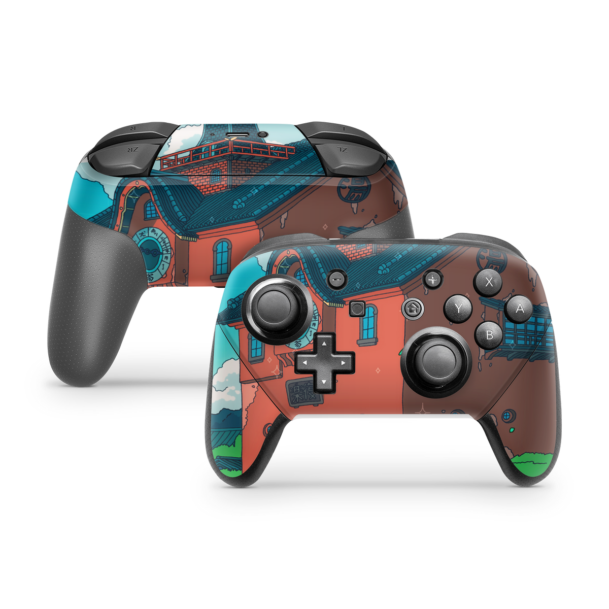 Nintendo Switch Controller Skin Spirited Entrace Day