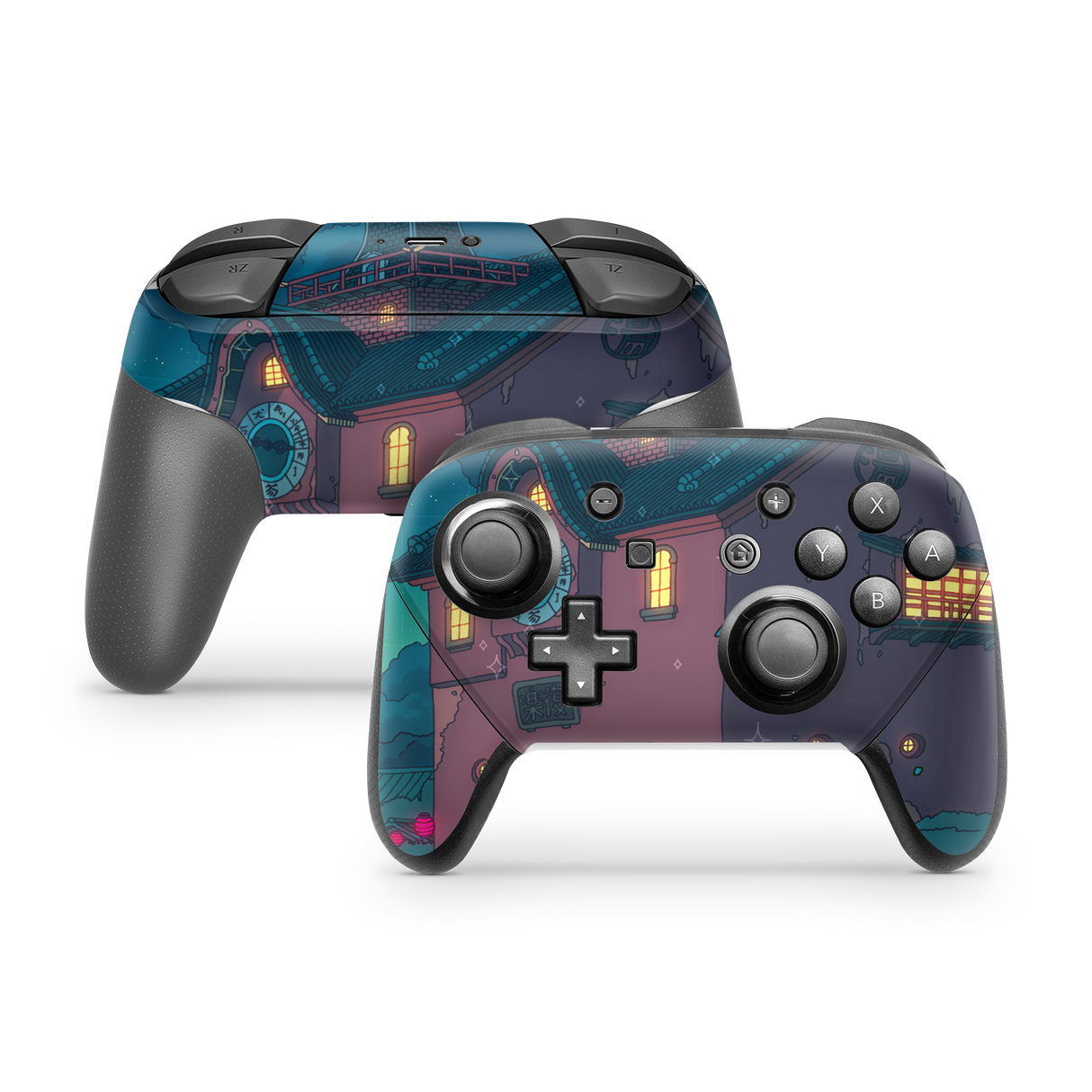 Nintendo Switch Controller Skin Spirited Entrace Night