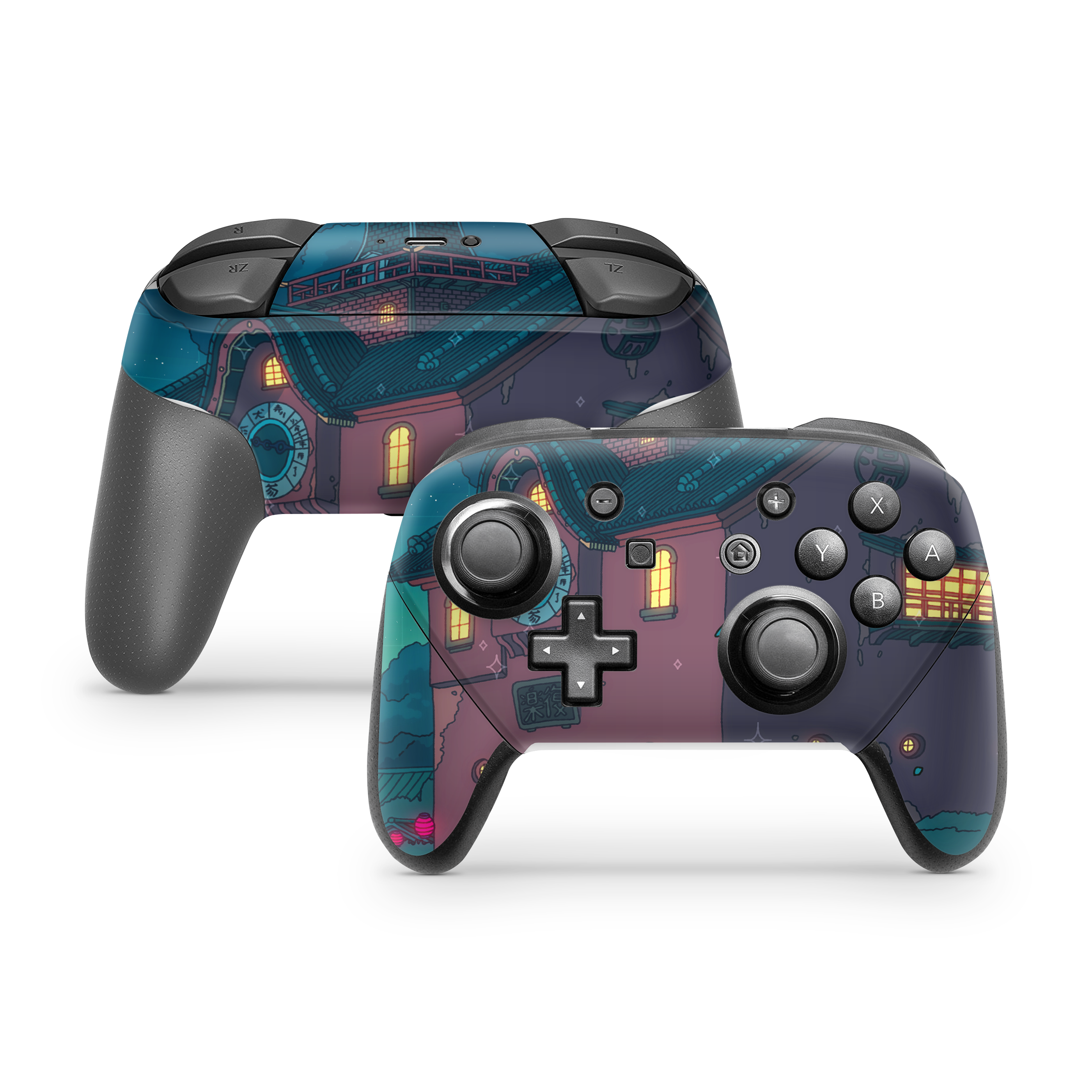 Nintendo Switch Controller Skin Spirited Entrace Night