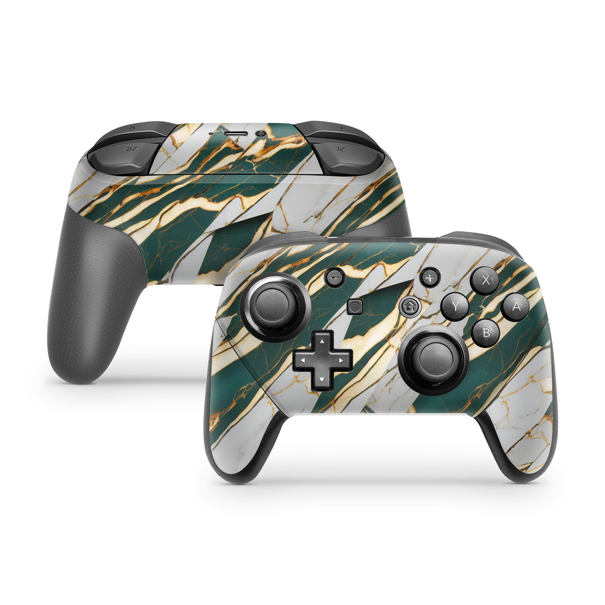 Nintendo Switch Controller Skin Jade Marble