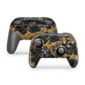 Nintendo Switch Controller Skin Gold Marble