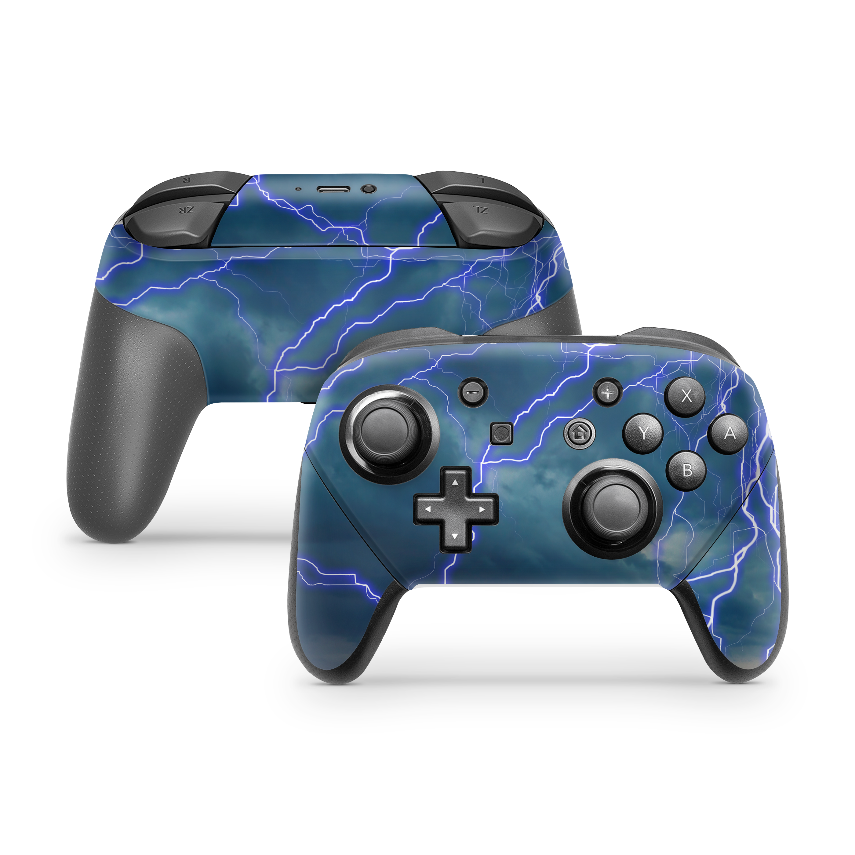 Nintendo Switch Controller Skin Blue Storm