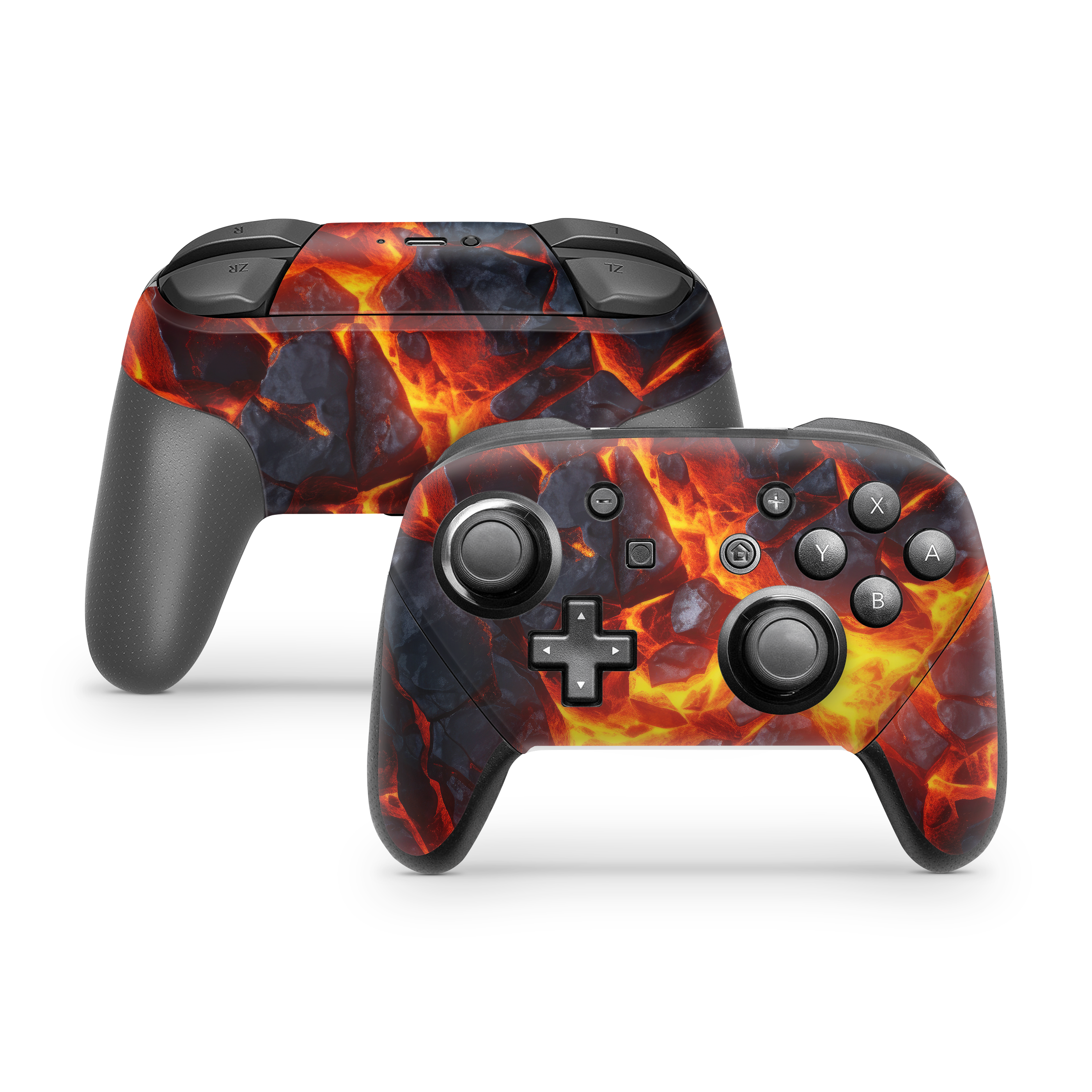 Nintendo Switch Controller Skin Lava