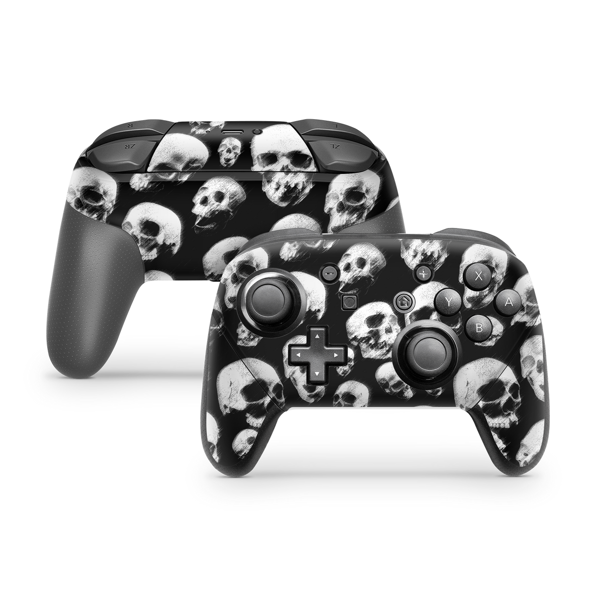 Nintendo Switch Controller Skin Haunted Skulls