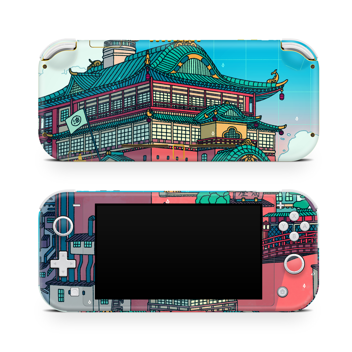 Nintendo Switch LITE Skin Bathhouse Day