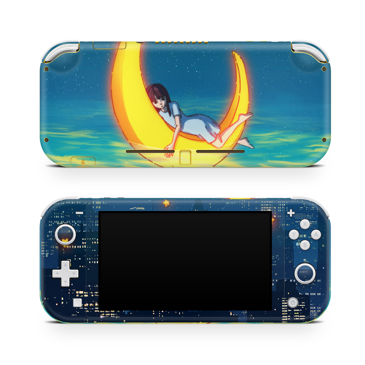 Nintendo Switch LITE Skin Girl on the Moon