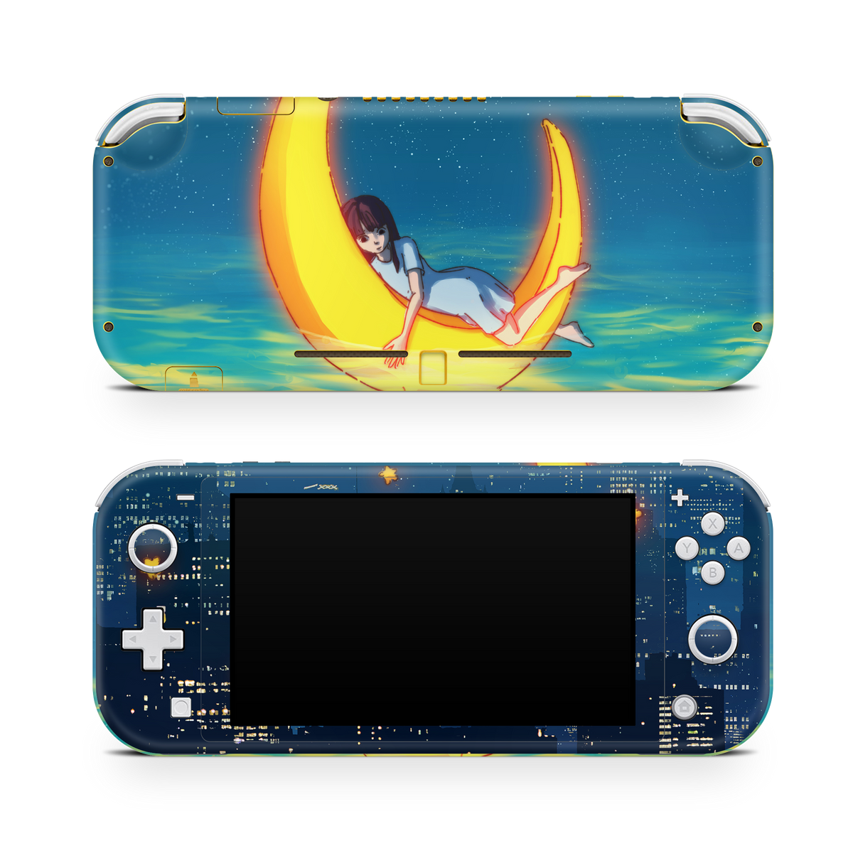 Nintendo Switch LITE Skin Girl on the Moon