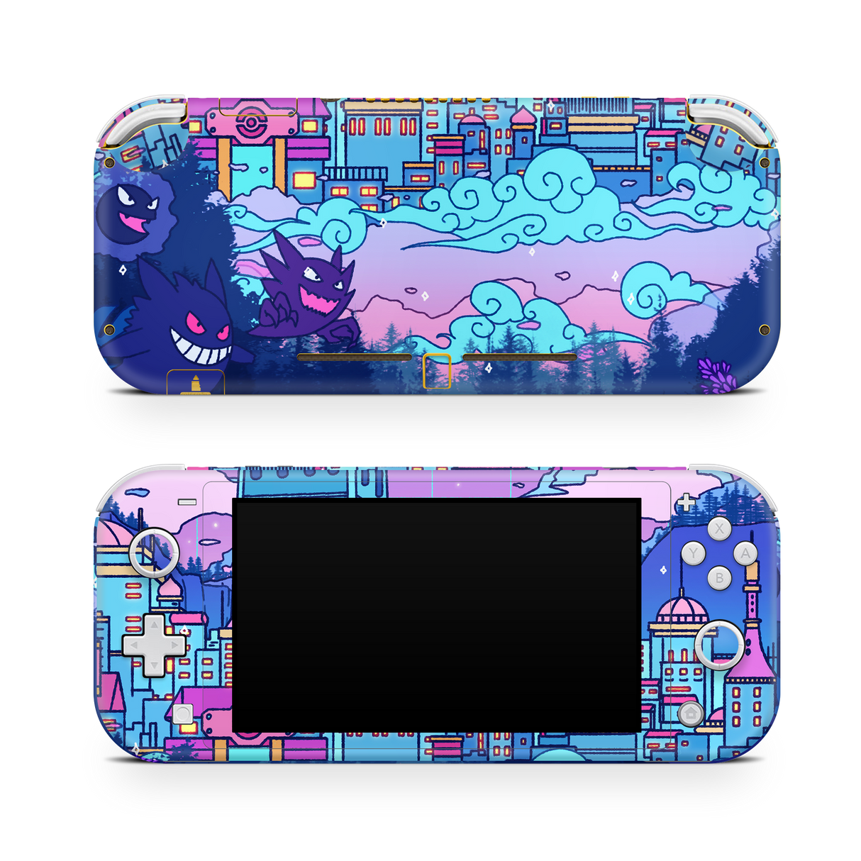 Nintendo Switch LITE Skin Lavender Town