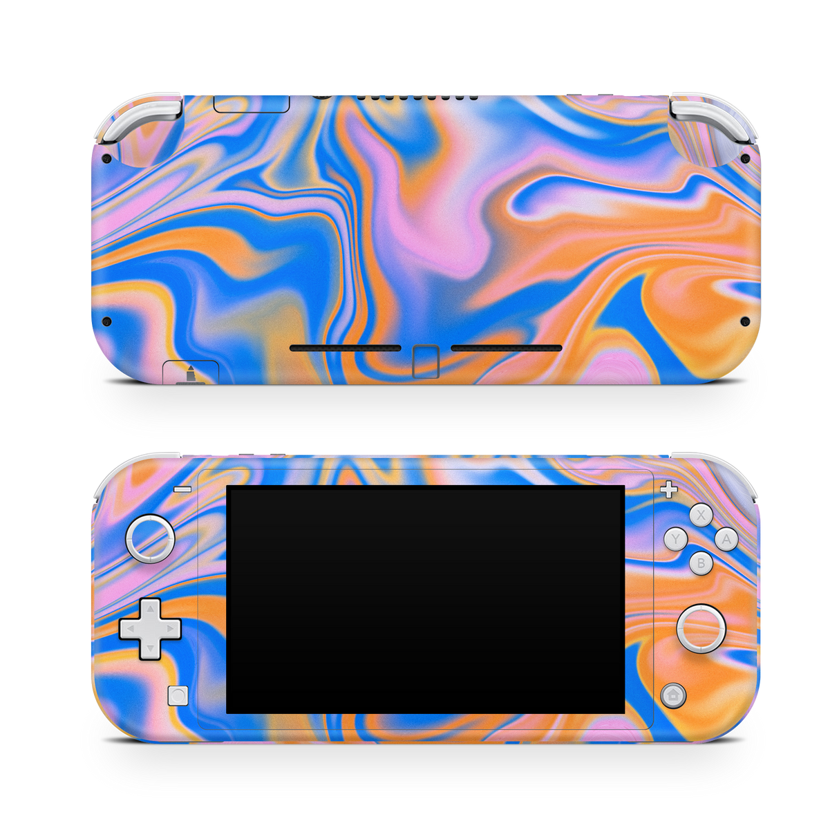 Nintendo Switch Lite Skin Blue Liquid