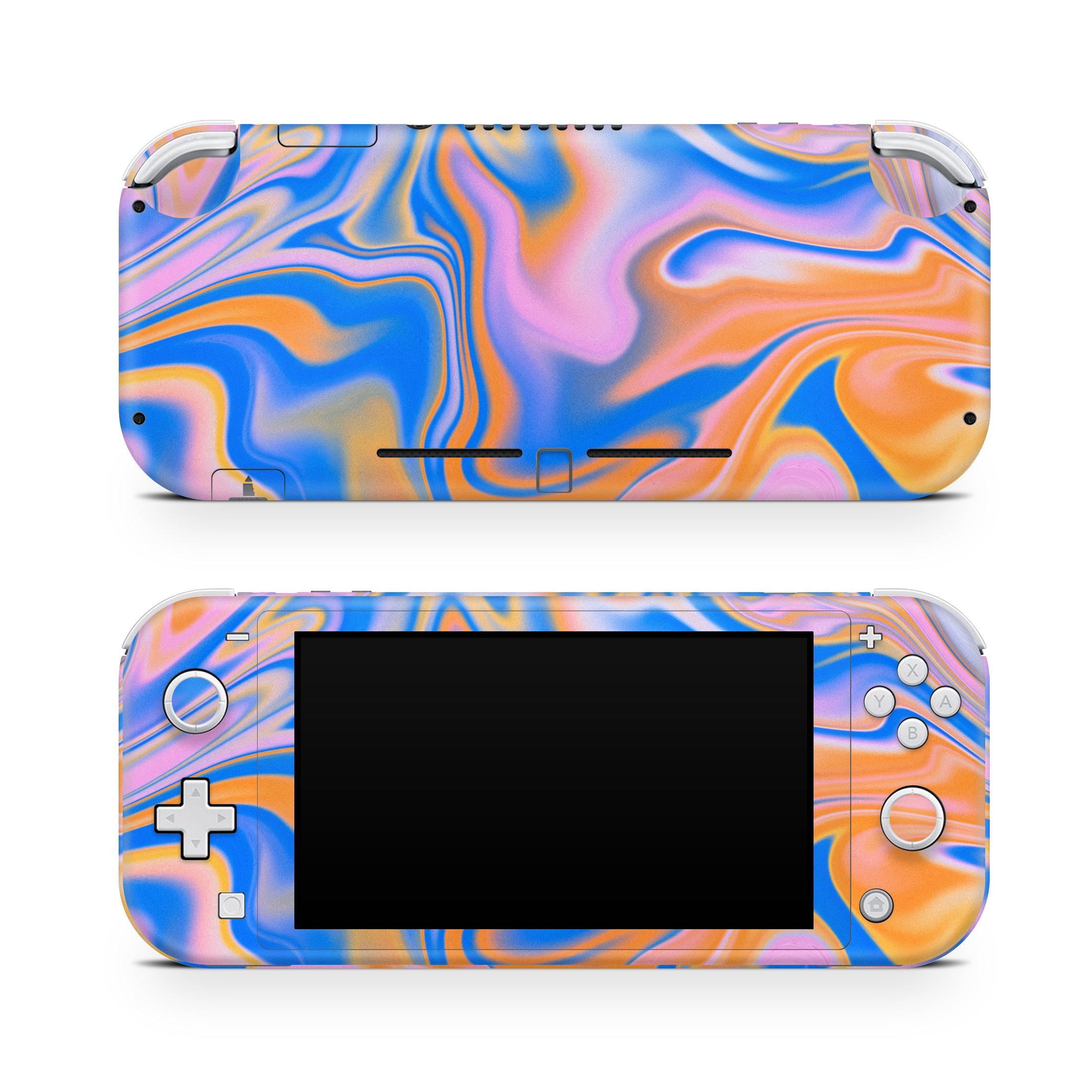 Nintendo Switch Lite Skin Blue Liquid