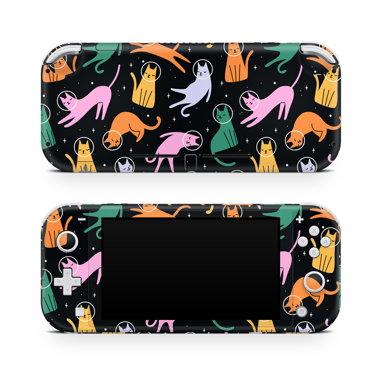 Nintendo Switch Lite ターコイズ 猫の足跡デザイン Nintendo Switch Lite Skin Cats Space – CUCU Covers