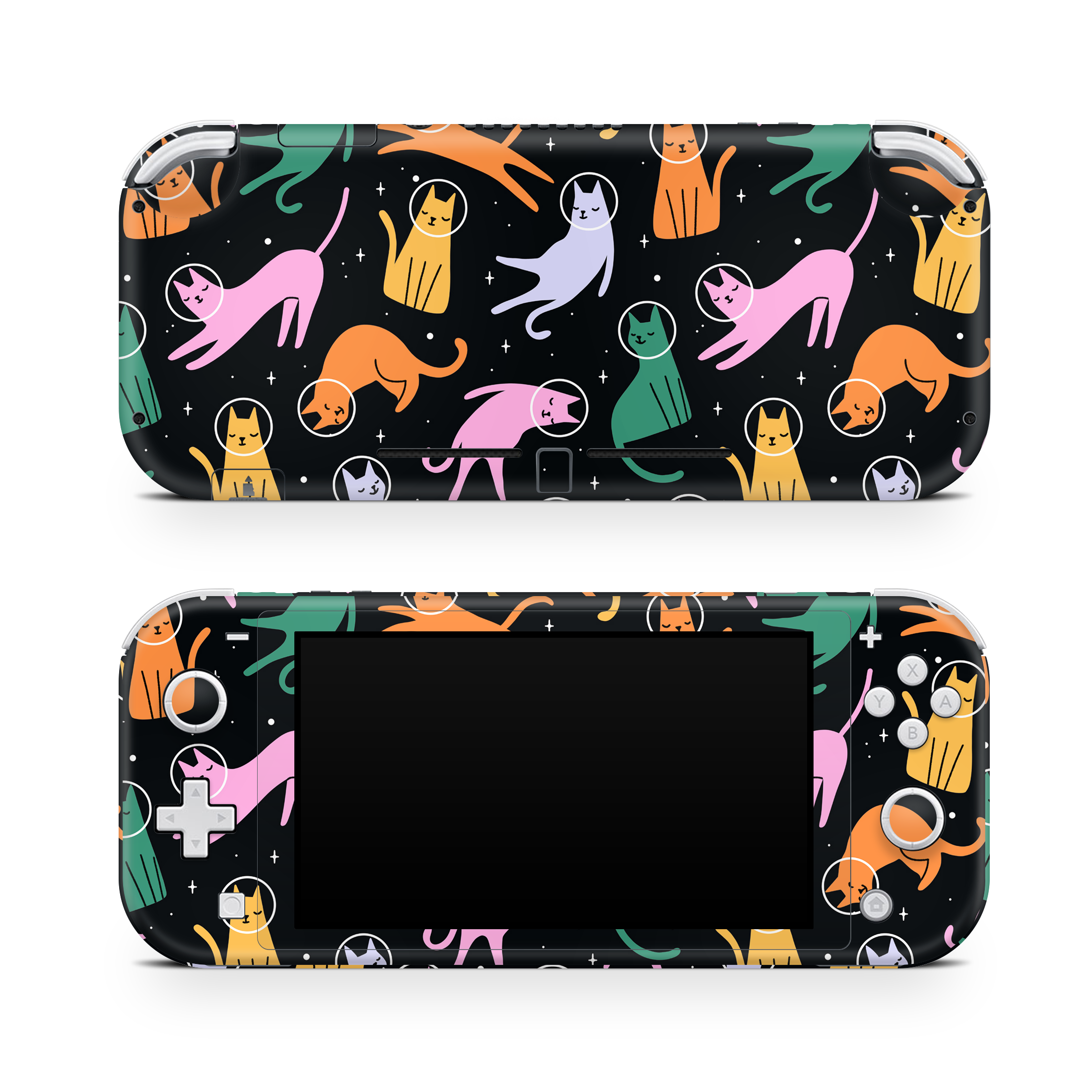 Nintendo Switch Lite Skin Cats Space