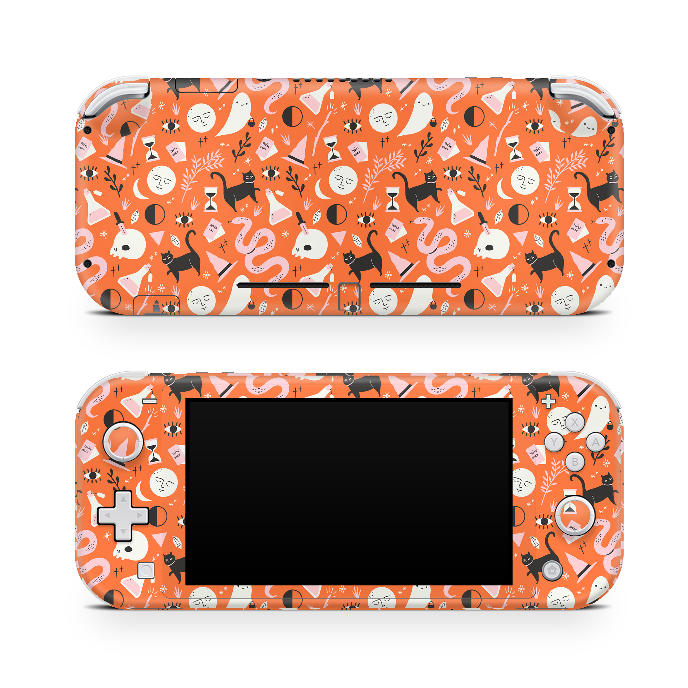 Nintendo Switch Lite Skin Halloween Pattern