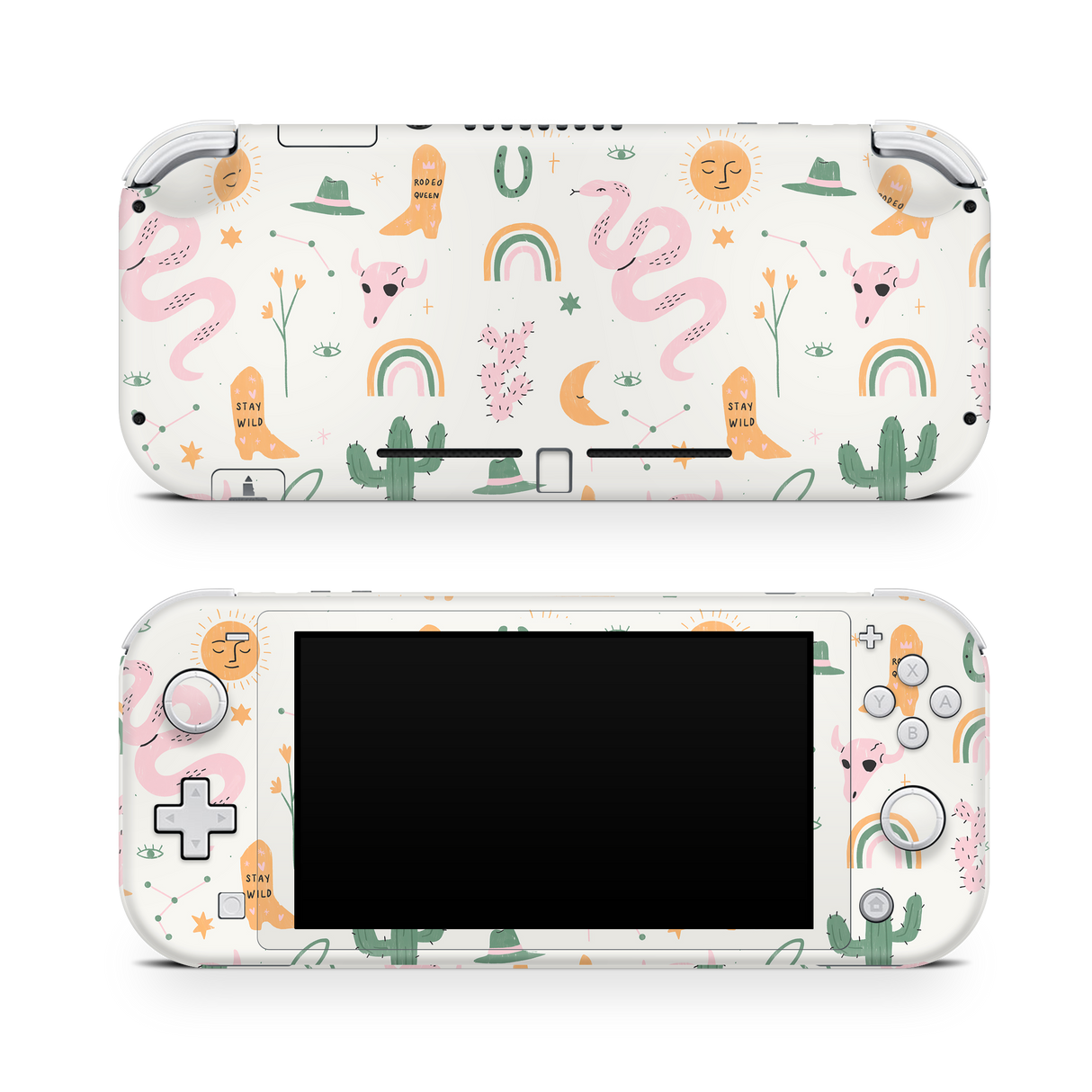 Nintendo Switch Lite Skin Wildwest Pattern