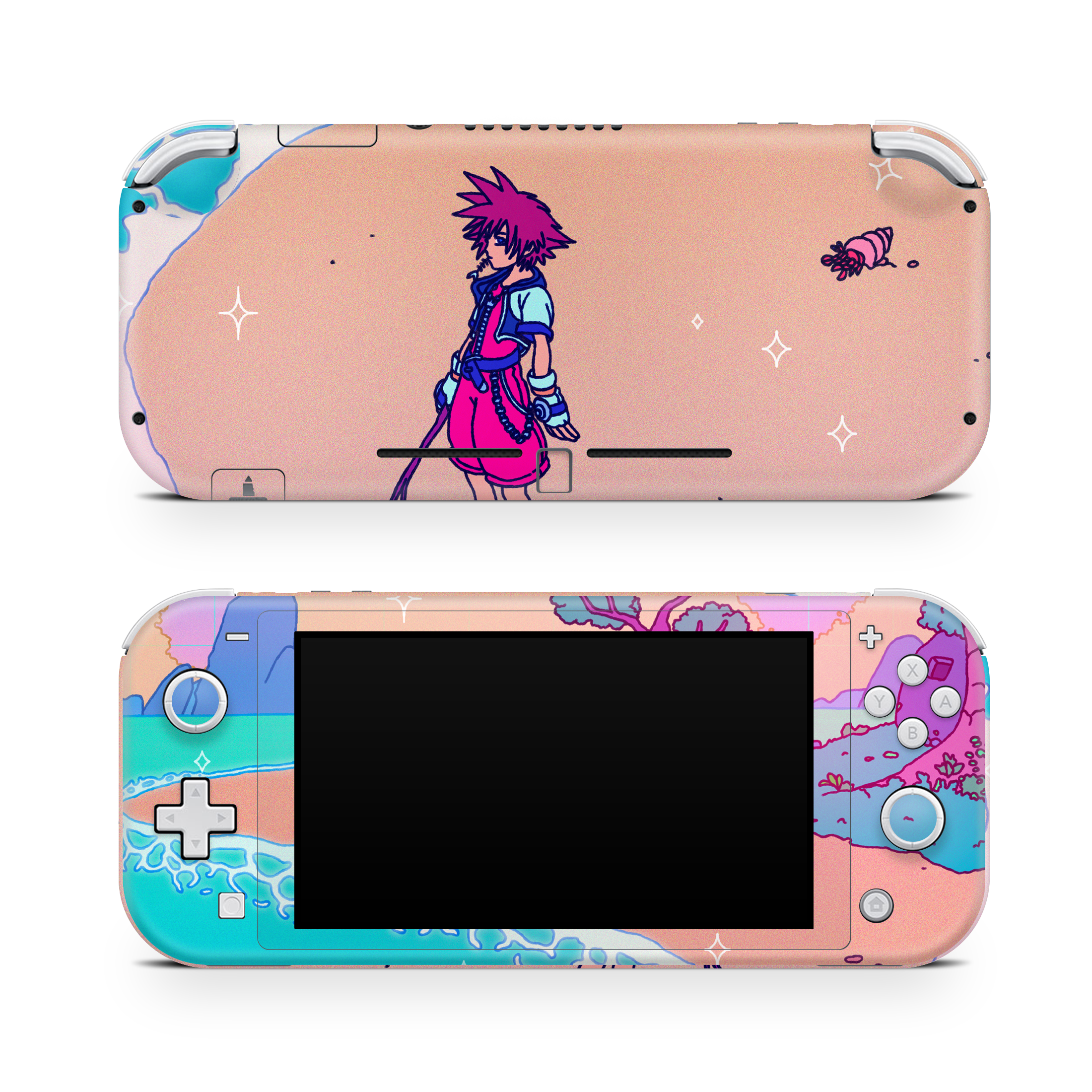 Nintendo Switch LITE Skin KH Waves