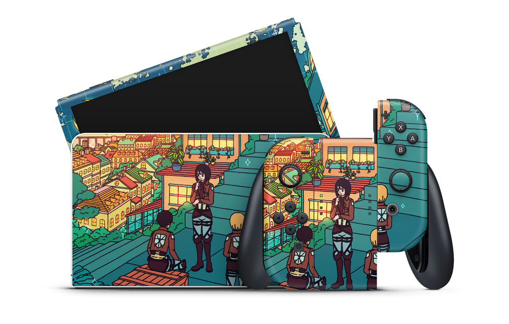 Nintendo Switch OLED Skin Titan and friends