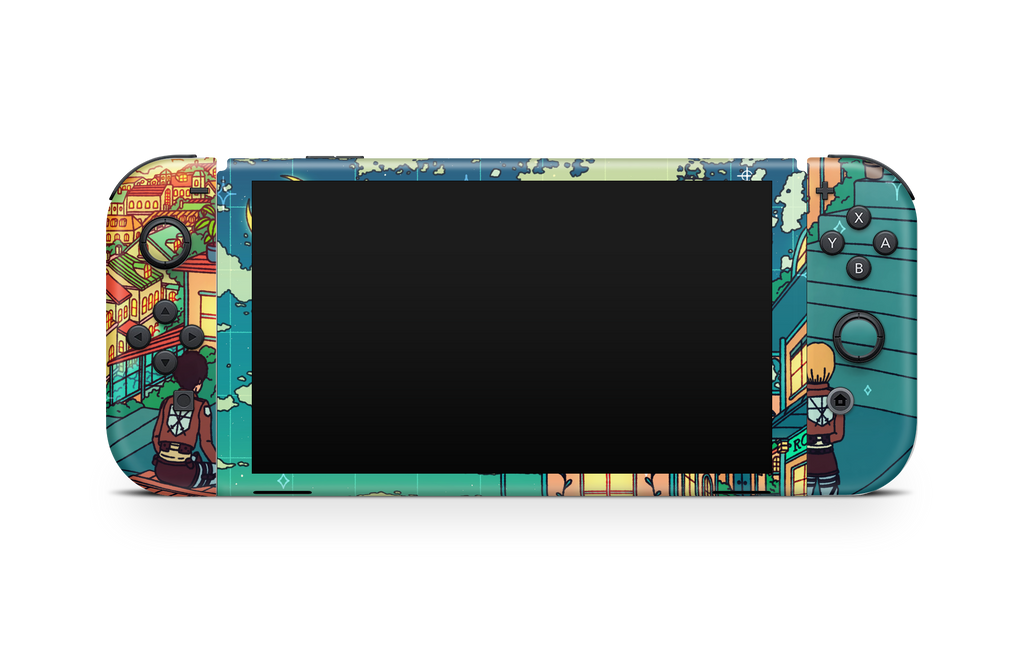 Nintendo Switch OLED Skin Titan and friends