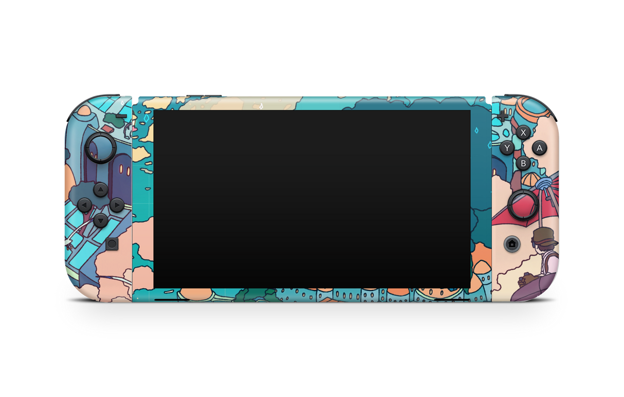 Nintendo Switch OLED Skin Castle in the Sky