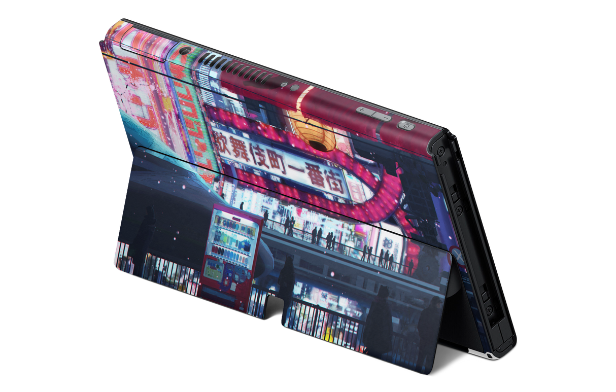 Nintendo Switch OLED Skin Cyberpunk Streets