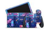 Nintendo Switch OLED Skin Cyberpunk Village