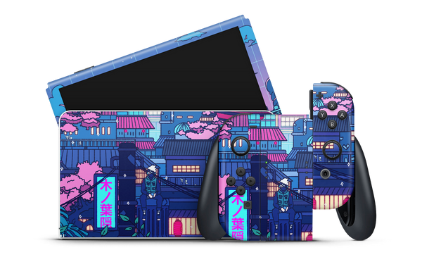 Nintendo Switch OLED Skin Cyberpunk Village – CUCU Covers