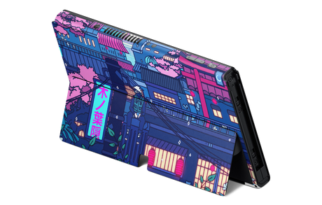 Nintendo Switch OLED Skin Cyberpunk Village