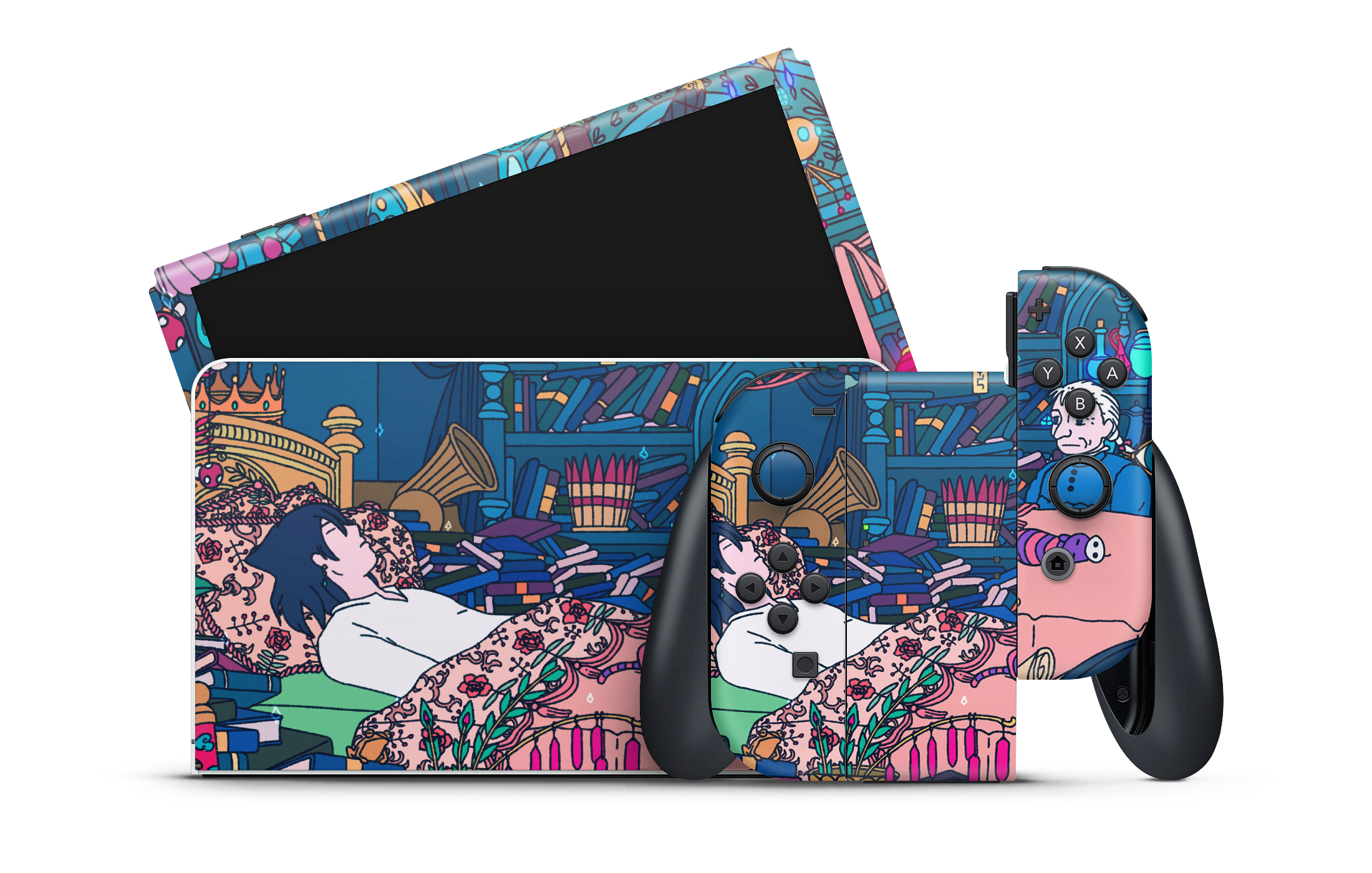 Nintendo Switch OLED Skin Howl's Room