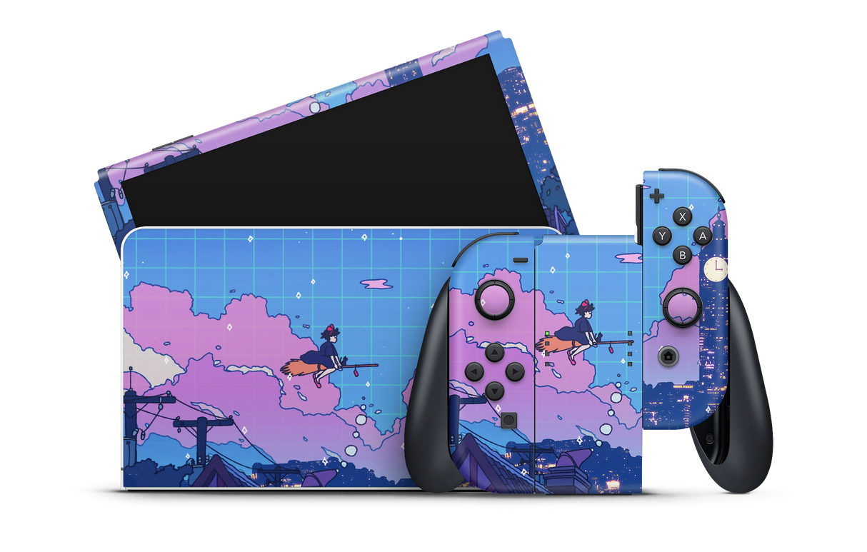 Nintendo Switch OLED Skin Night Flight