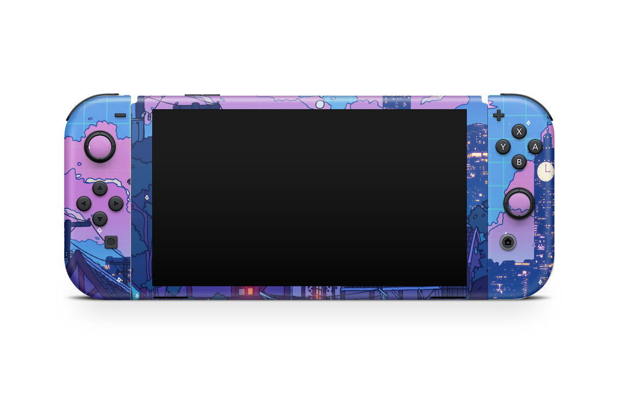 Nintendo Switch OLED Skin Night Flight