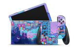 Nintendo Switch OLED Skin Lavender Town