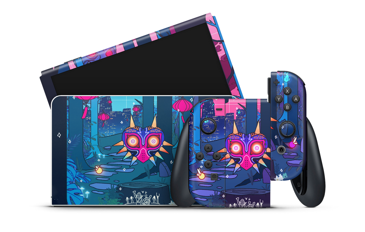 Nintendo Switch OLED Skin Majora's mask