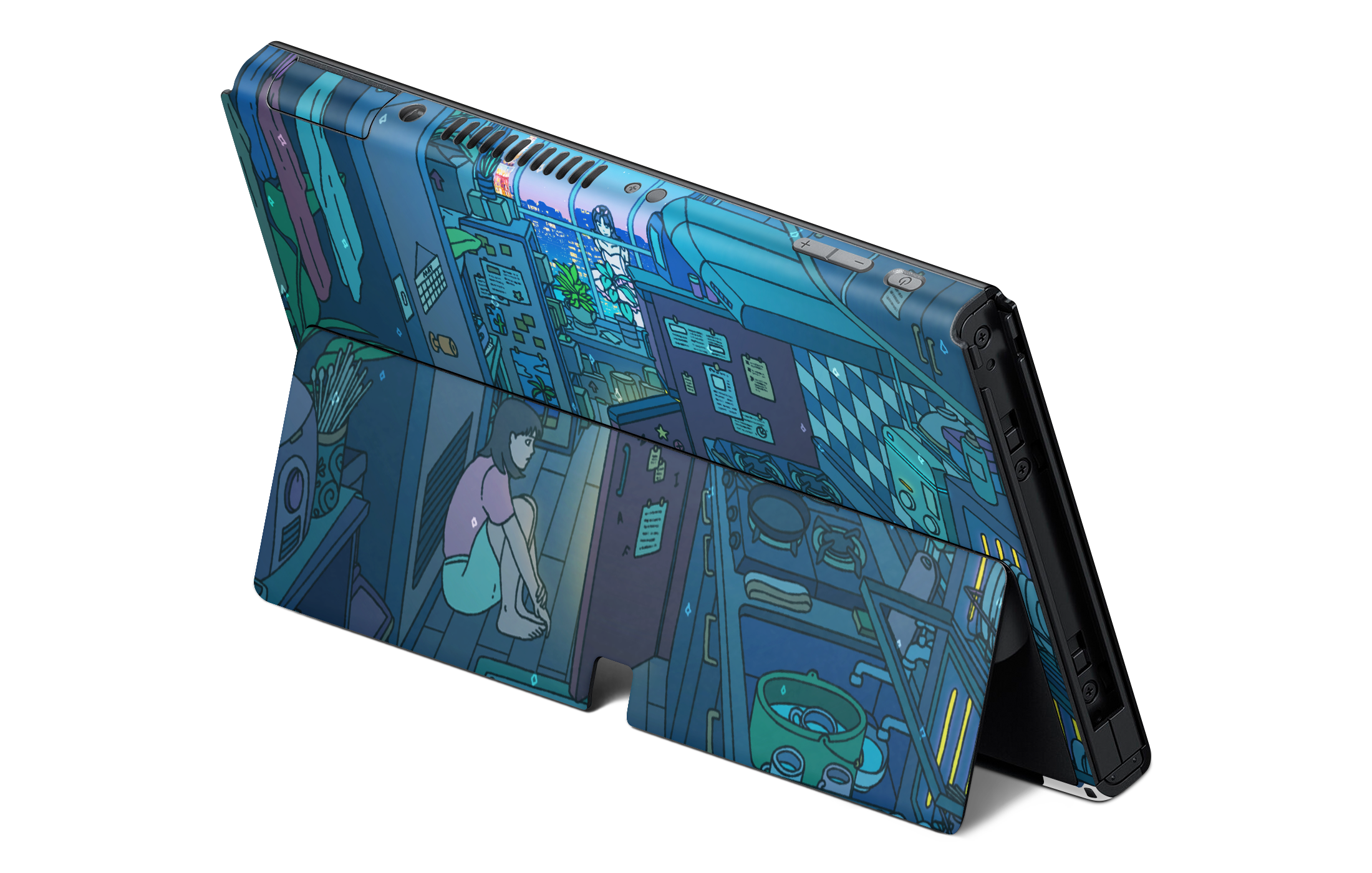 Nintendo Switch OLED Skin Perfect Blue