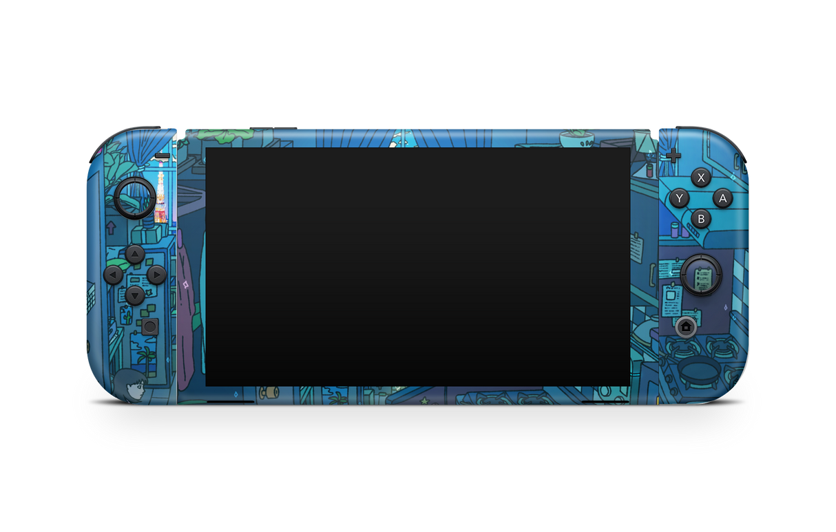 Nintendo Switch OLED Skin Perfect Blue