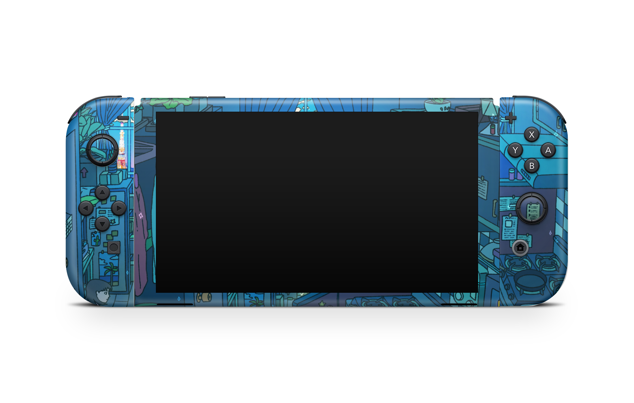 Nintendo Switch OLED Skin Perfect Blue