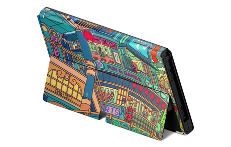 Nintendo Switch OLED Skin Moon festival