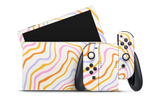 Nintendo Switch OLED Skin Abstract Rainbow