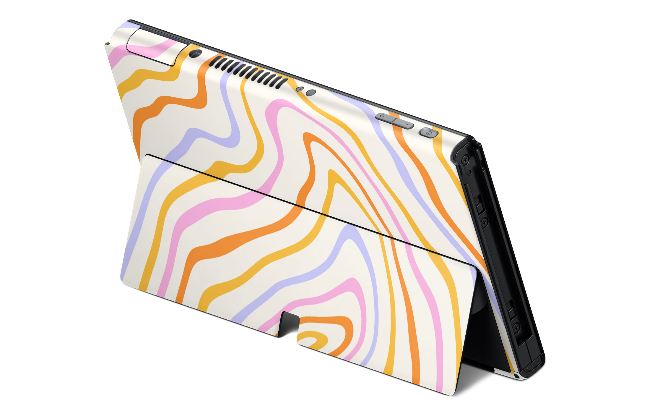 Nintendo Switch OLED Skin Abstract Rainbow