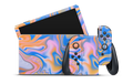 Nintendo Switch OLED Skin Blue Liquid