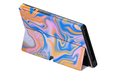 Nintendo Switch OLED Skin Blue Liquid