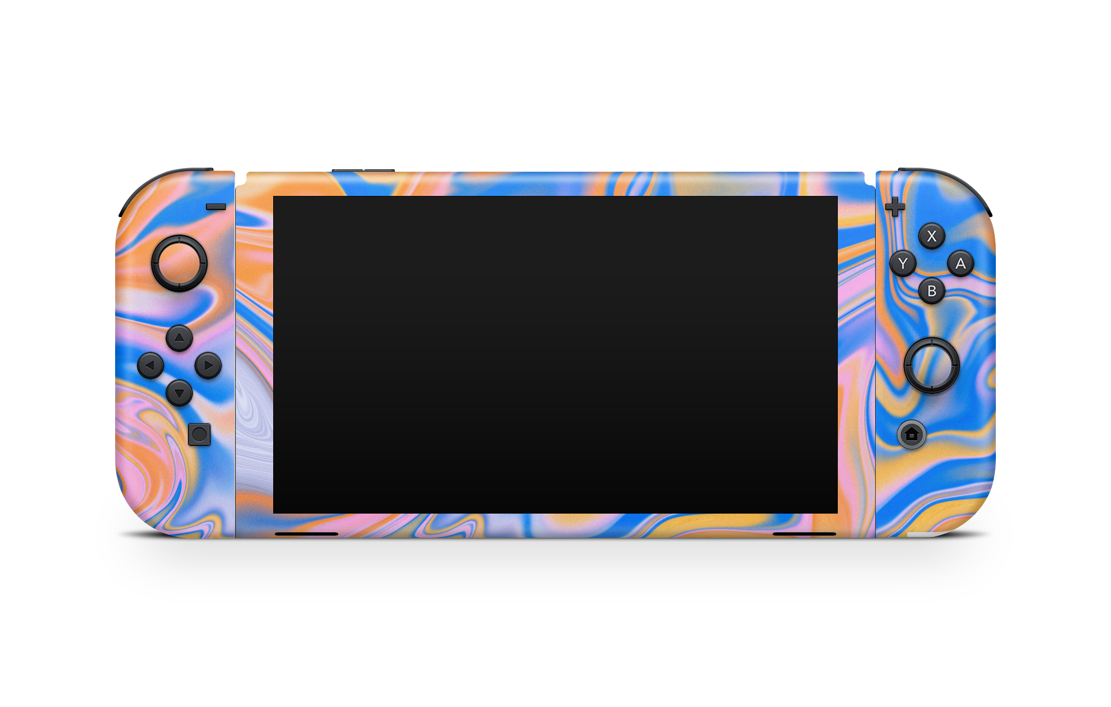 Nintendo Switch OLED Skin Blue Liquid